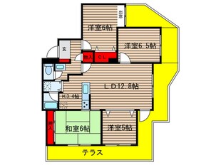 サンコート有松の物件間取画像